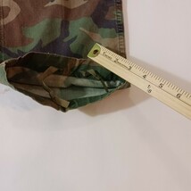 Military Woodland Camouflage Straight Leg Cargo Pants Men's Size Medium Regular image 11