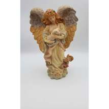 12in Resin Angel with Lamb Figurine - £19.64 GBP