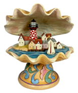 Jim Shore Seaside Village Diorama Figurine 4022559 Clam Shell Clamshell - $54.10