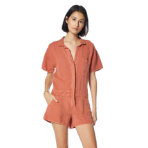 Young Fabulous &amp; Broke YFB Raw Edge Romper Paprika ( M ) - £92.90 GBP