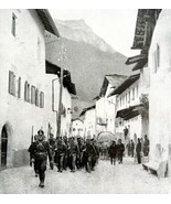 Swiss Troops Guarding Frontier WW1 Print 1917 Switzerland SmDwC6 - $40.99 CAD
