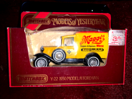 Matchbox Car Models of Yesteryear 1930 Model A Ford Van Walters Palm Tof... - £13.94 GBP