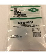 (1) NTE NTE1831 Integrated Circuit Dual Audio Power Amplifier, 5.8W (19W... - £7.18 GBP