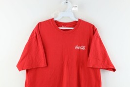 Vintage 90s Coca Cola Mens Medium Faded Script Spell Out Short Sleeve T-Shirt - £31.50 GBP