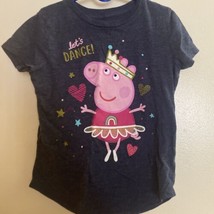 Jumping Beans Girs T Shirt 6 6X Dancing Pink Pig On Black - $4.27