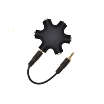 Shock Electronix 3.5mm (1/8&quot;) Ts Mono Cv Audio 6-Way Patch Multiple Hub +Cable - £7.59 GBP
