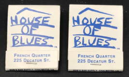 2 -- House Of Blues French Quarter New Orleans LA Matchbook Full 20 Unst... - £13.05 GBP