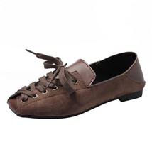 Spring and Autumn Low Top Front Lace-up Women&#39;s Shoes New Casual Lazy Foot Flat  - £23.44 GBP