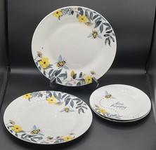 Royal Norfolk   Floral Dinner Plate Set 2- Large Plates &amp; 2 Small Plates... - $31.44