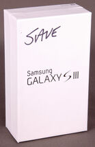 Samsung Galaxy S3 III-EMPTY BOX ONLY with Verizon Manuals-White-Smartphone - $7.49