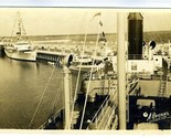 Ships at Del Mar Beach Texas Real Photo Postcard 1938 A Rogers - $49.45