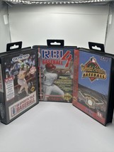 Sega Genesis Bundle R.B.I. Baseball 4 , World Series Baseball, Sports Ta... - £16.43 GBP