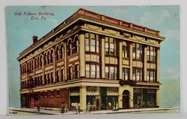 Pennsylvania Erie Pa Odd Fellows Building 1911 to Petoskey Michigan Postcard S13 - £6.35 GBP