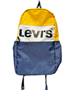 Levi&#39;s Backpack - Yellow/White/Navy Blue Nylon 18 x 12 x 6 inches - $412.20 MXN
