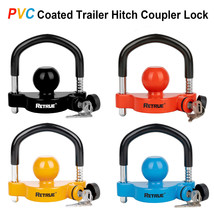 PVC Coated Coupler Locks Trailer Hitch Ball Lock Fits 1-7/8&quot;, 2&quot;,2-5/16&quot; Coupler - £40.28 GBP