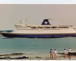 MV Bluenose Giant Postcard Bar Harbor Maine Yarmouth Nova Scotia  - $9.90