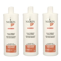 Nioxin System 4 Scalp Therapy Conditioner 33.8 oz (Pack of 3) - £58.67 GBP