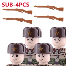 Military Soldiers Weapons Building Blocks British Soviet Union French Ar... - £17.98 GBP