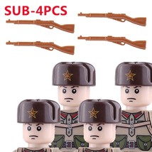 Military Soldiers Weapons Building Blocks British Soviet Union French Ar... - £18.16 GBP