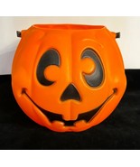 Vintage Blow Mold Jack O Lantern Halloween Candy Bucket Grand Venture USA - $184.50 MXN