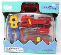 Kool Toyz Tool Carrying Case Box Pliers Wrench Saw Hammer Screwdriver Na... - $12.79