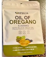 RESILIA Oil Of Oregano (6000mg), W/Black Seed Oil - Antibiotic & Gut (60 Gels)! - $19.55