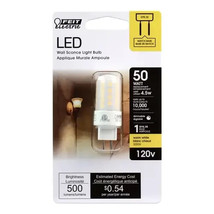 Bi-Pin LED Bulb 2.3&quot; T4 GY6.35 4.5W Warm White - Feit Electric BP50JCD/8... - $0.99