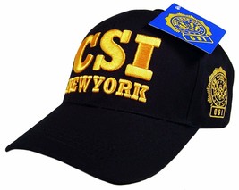 CSI Crime Scene Investigator Logo Law Enforcement Baseball Cap Hat Navy Blue... - £11.00 GBP
