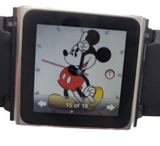 Apple iPod Nano 6th Generation 16GB MC526CH MP3 Player Wrist Watch Strap RARE - $93.49