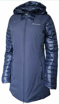 Columbia Fenn Ridge Mid Jacket Insulated Hooded Coat in Blue $150, Sz XS... - $59.39