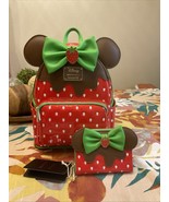 Loungefly  Minnie Mouse Chocolate Dipped Strawberry Ears Mini Backpack W... - $206.01 CAD