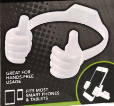e-Circuit Hands Free Mobile Cell Phone/Tablet Holder Hands White Plastic NEW! - £11.18 GBP