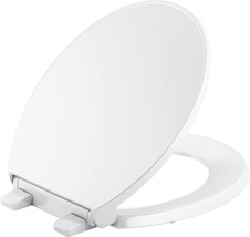 Kohler 24494-A-0 Border Readylatch Round-Front Toilet Seat, Quiet-Close,... - £45.07 GBP