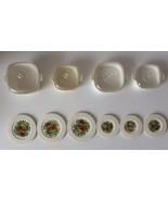 Vintage Chilton Corning Ware Kids Mini Plastic Dishes 70s Play Set Spice... - $14.96