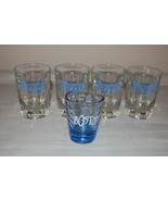 Lot of 5 Boston Sail ship shot glass set of 4  and 1 additional shot glass - $9.69