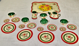 VINTAGE 1950’s LOT OF 20 OHIO ART CO. CHILD’S TIN TEA PLAYSET-SERVICE FO... - $127.70 MXN