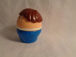 Vintage Little Tikes Brown Hair Chunky Boy Figure - $2.51