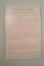 Emily Bronte Wuthering Heights Norton Critical Editions Paperback Book 1963 - £12.57 GBP