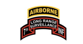 4&quot; us army 7th infantry long range surveillance scroll &amp; tab sticker decal - £21.10 GBP