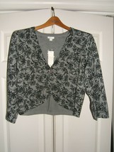 Apt. 9 Women&#39;s Large Gray Decorative Cardigan Sweater From Kohl&#39;s (New w/ Tag) - £9.44 GBP