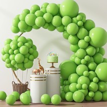 Lime Green Balloons 129Pcs Light Green Balloons 18 12 10 5 Inch Fruit Green Late - £12.04 GBP