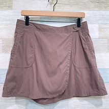 Patagonia Activewear Wrap Skort Brown High Rise Hiking Outdoors Trail Wo... - $39.59