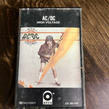 AC/DC High Voltage Cassette Tape 1976 Atco Cs 36-142 Malcolm Young, T.N.T. Rare! - £17.50 GBP