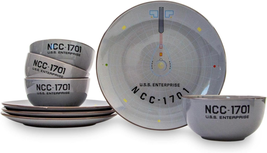 Star Trek: the Original Series NCC-1701 Series 8-Piece Ceramic Dinnerware Set | - £100.11 GBP