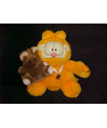 10&quot; Musical Garfield Holding Pooky Bear Plush Toy Tags &quot;Best Friends&quot; Pa... - £77.97 GBP