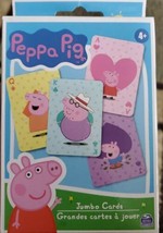 New Peppa Pig Deck Of Jumbo 3.5" X 5" Playing Cards - $4.99