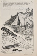 1974 Print Ad Schrade Cutlery Old Timer Knives Camp New York,NY - £11.63 GBP