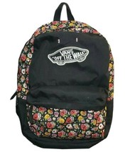 Vans Off The Wall Realm Classic Backpack Black &amp; Floral Vans Laptop Back... - £23.59 GBP