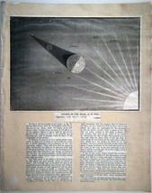 Eclipse Of The Moon c1883 Astronomy Woodcut - £15.42 GBP