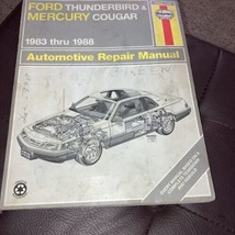 Haynes Manual Ford Thunderbird and Mercury Cougar, 1983-1988 Part 1338 - £5.16 GBP